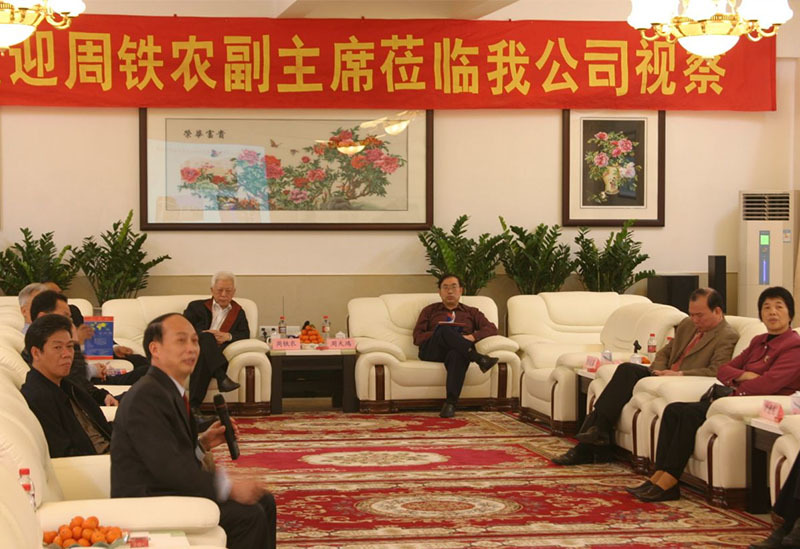 全國人大周鐵農副委員長到公司參觀視察